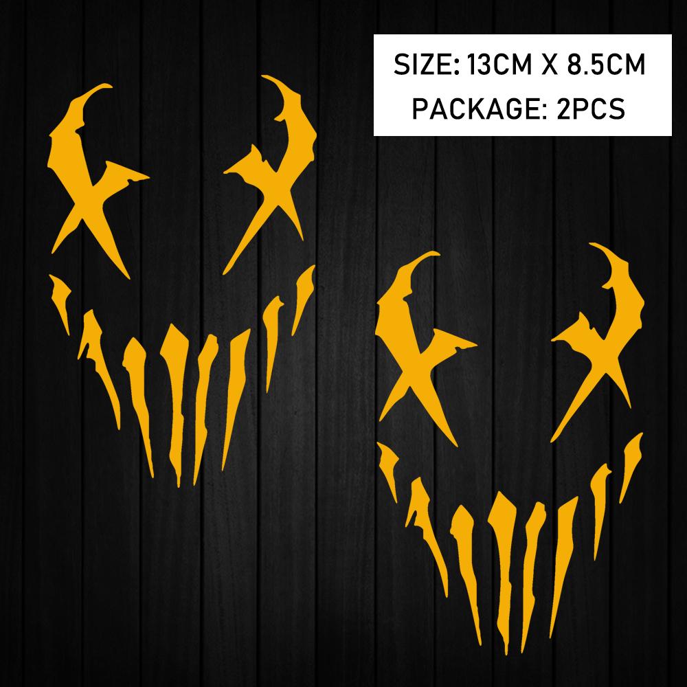 Motocyklové nálepky Reflexní nálepka na auto Vzor ďábla Nálepky Dekorace Moto Karoserie Čelní sklo Helma Pro Honda CB650R XADV