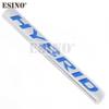 Car Styling Hybrid 3D Rear Trunk Metal Chrome Zinc Alloy Emblem Badge Decal for Toyota Corolla Camry Prius Prado RAV-4 Tundra EA8