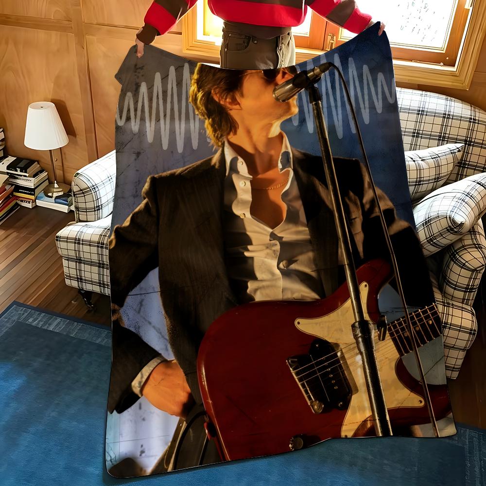 Music A-Arctic M-Monkeys Throw Flannel Cozy Print Blanket, Portable, Durable Machine Washable Cute Cool