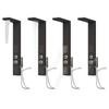 VidaXL Shower Panel System Aluminium Black