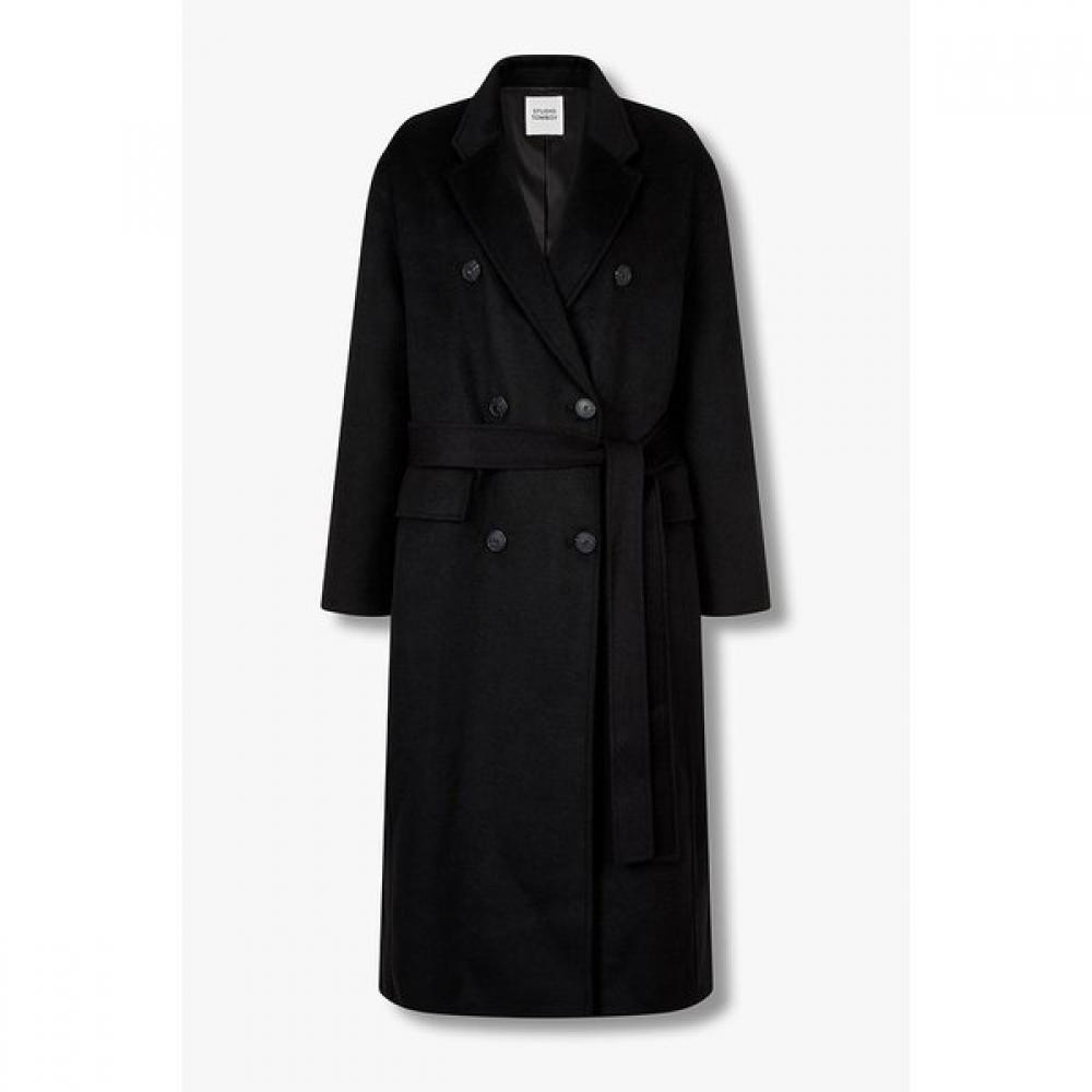 

Студія Tomboy Ручне виготовлення Пальто з подвійним поясом 9175411987 blacks/OS