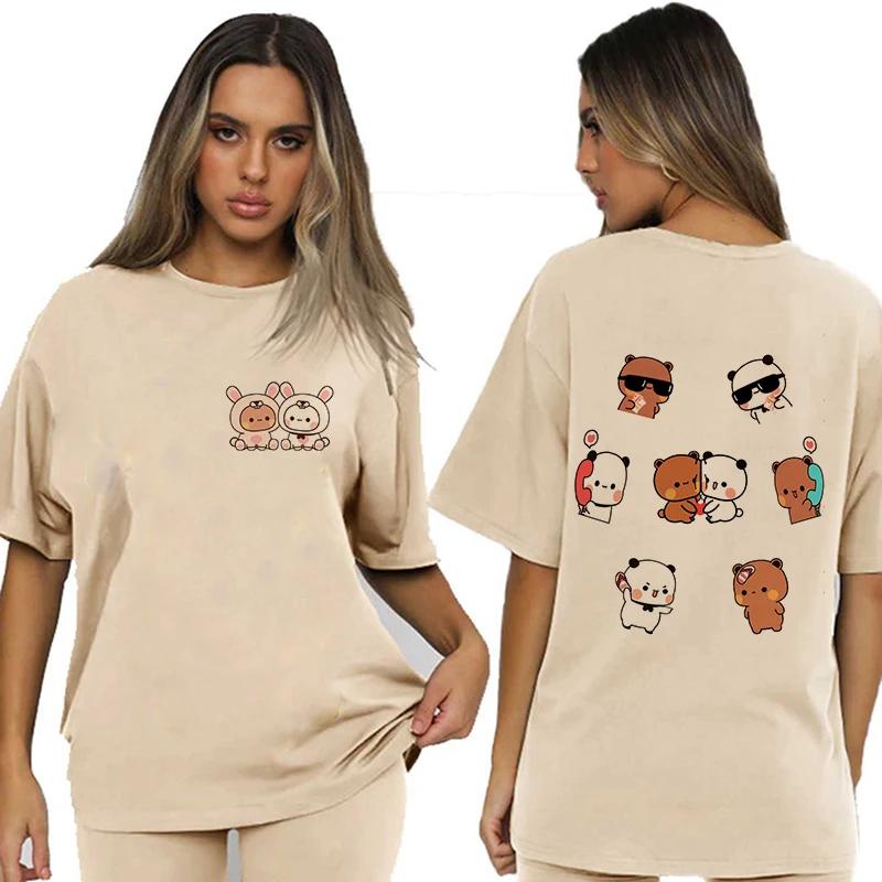 Bubu Dudu Velikost EU Topy Roztomilé tričko Manga Ženy Muži Legrační tričko Grafika Tričko pro volný čas Y2k Streetwear Kreslené gotické oblečení