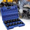 12Pcs 3/4" Drive Impact Socket Set SAE To 1-9/16" Universal Accessory Black for Automobile