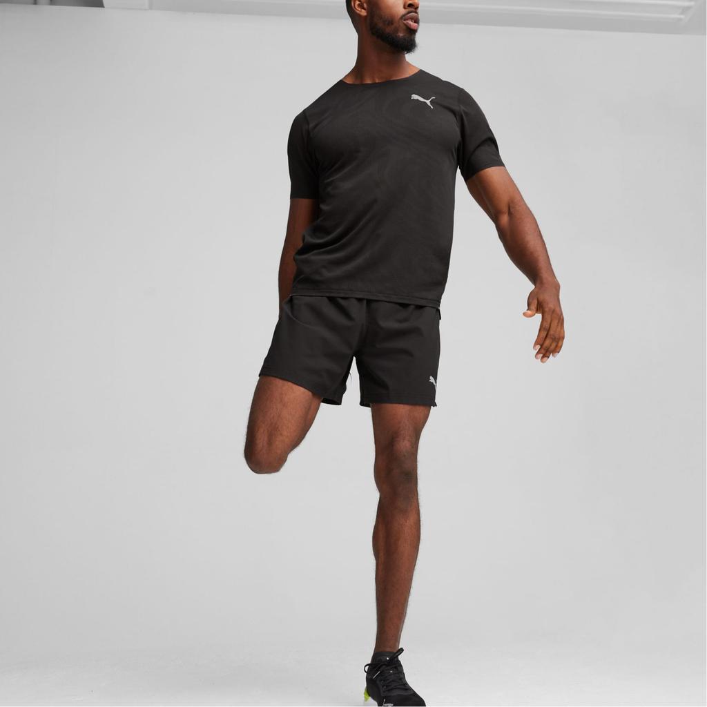 Puma Tmc Hustle Ultraweave Comfortable Running Sports Fashion Solid Color Shorts Men shorts Black 525457-01