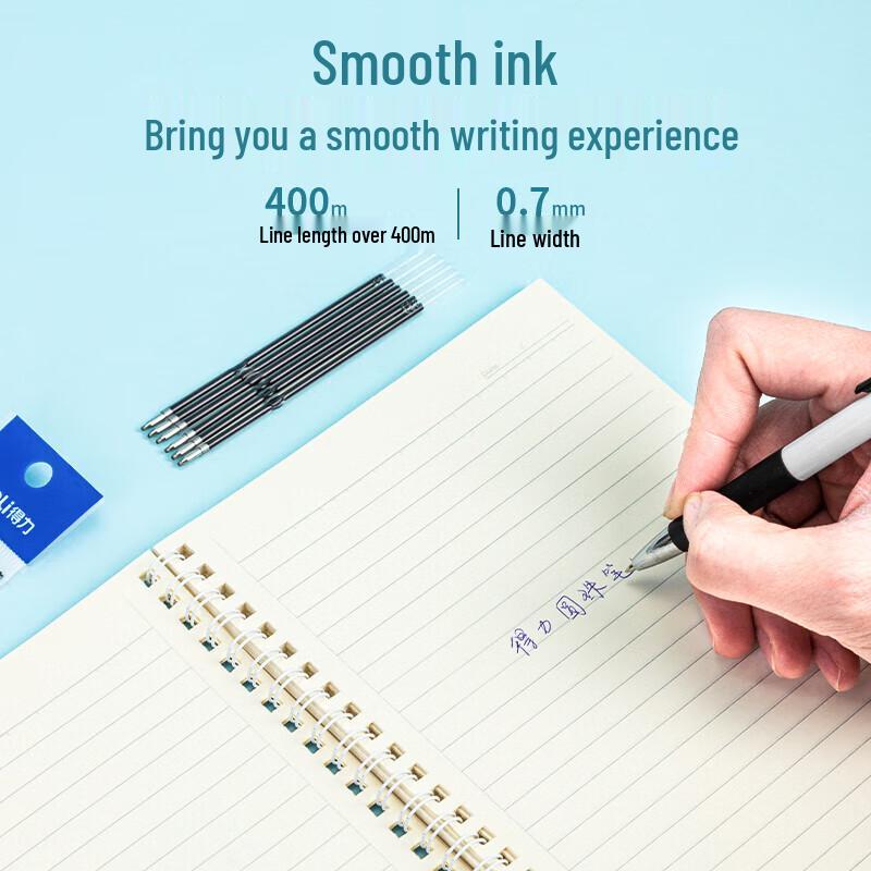Deli 6959 0.7mm Blue Ballpoint Pen Refills