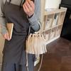 Tassel Handbag Drawstring Bucket Bag Women's Shoulder Crossbody Bag