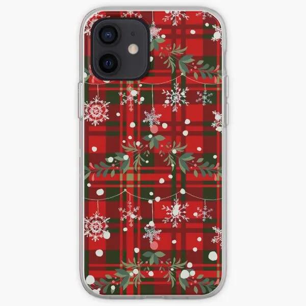 

Christmas Snowflake Tartan Iphone Tough Phone Case Customizable for iPhone 6 6S 7 8 Plus 11 12 13 14 Pro Max Mini X XS XR Max iPhone 16 Pro Max