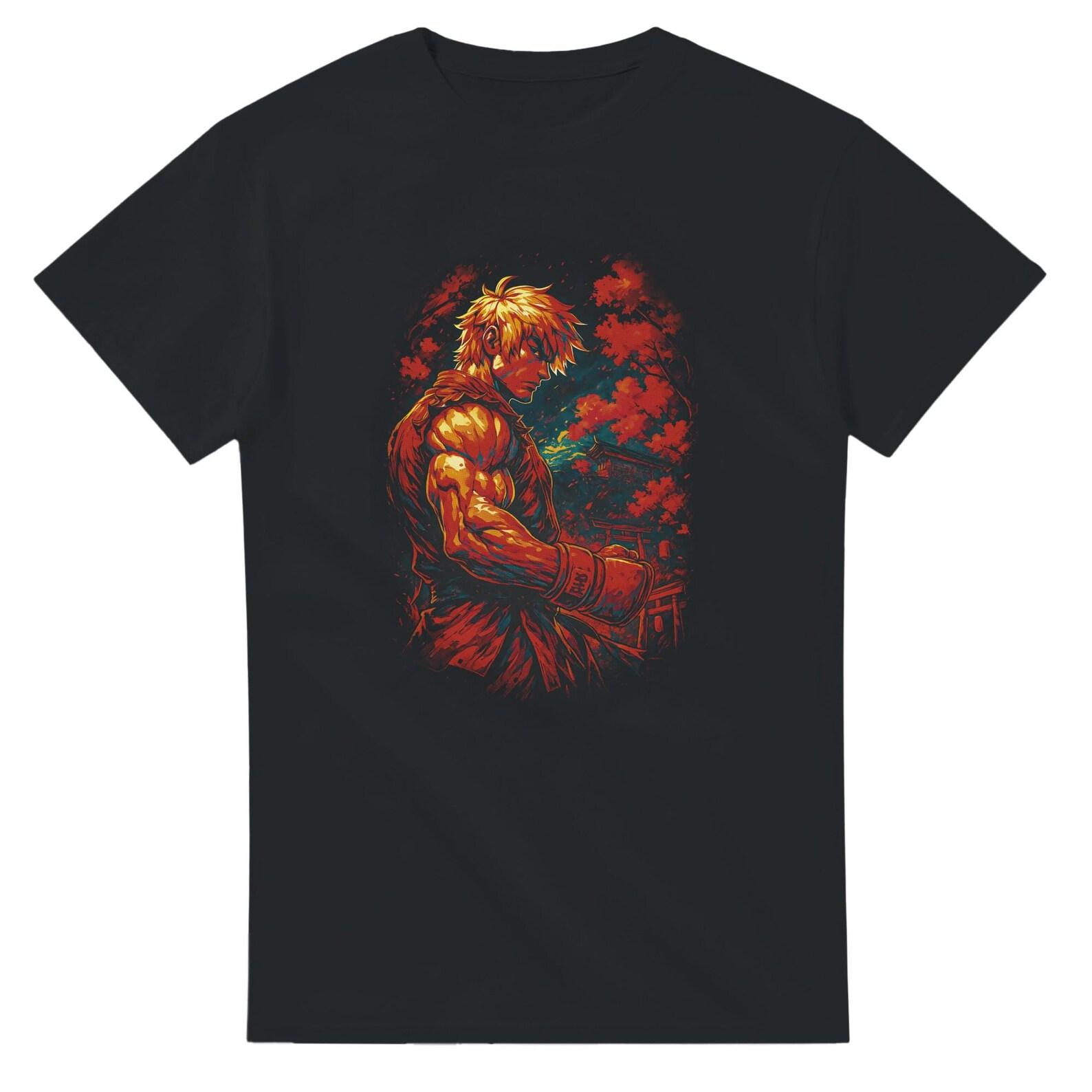 Ken Masters Halftone Heavyweight Unisex Crewneck T shirt | Gildan® 5000 S