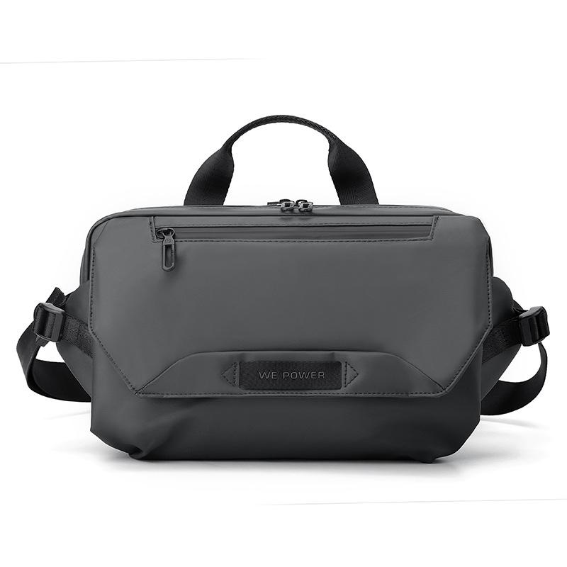 Multi-functional Portable Men's Shoulder Bag Waterproof Outdoor Sports Chest Bag Travel Waist Pack Crossbody Sling Bag