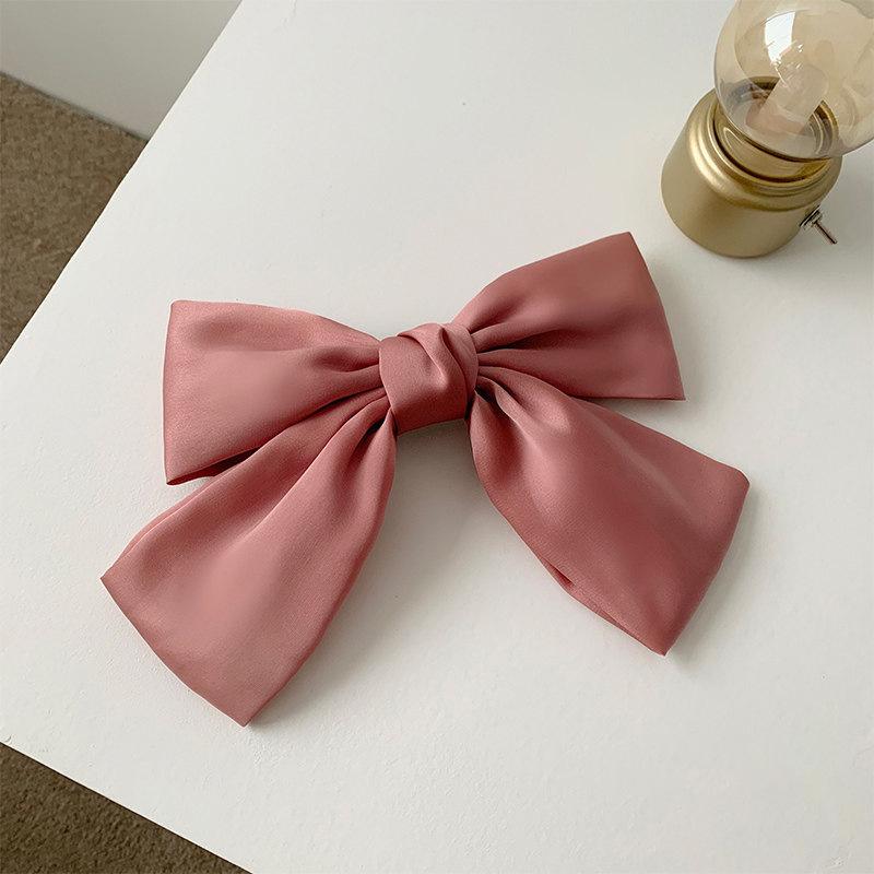 Bow hairpin ribbon hair accessories Korean temperament hair girl top clip headdress.