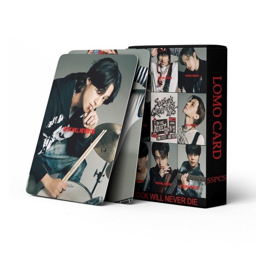 ATEEZ Photocard 2025 Album SEASON'S GREETINGS Choi San Kim Hongjoong Choi Jongho Park Seonghwa Idol Goods Photocard
