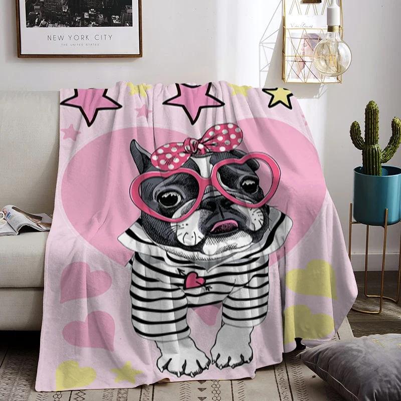 Sausage Dogs Warm Winter Blankets for Decorative Sofa Corgi Animals Blanket Double Beds Dachshund Bedspread On the Bed Knee Nap
