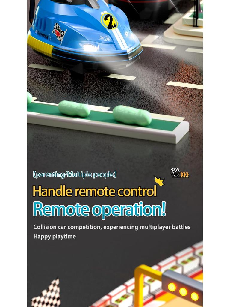 Two-Person Remote Control Bumper Cars: Interactive Drift and Collision Go-Karts for Kids.