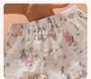Girls' Japanese Style Breathable Cotton Three-Quarter Summer Home Shorts