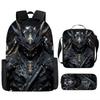 Conjunto de Mochila Escolar Mecânica Infantil - Mochila Escolar de Grande Capacidade com Bolsa de Ombro e Estojo para Estudantes