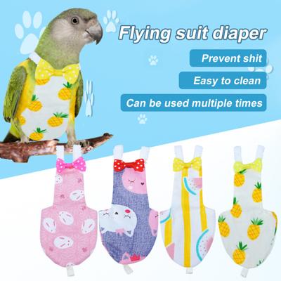 Kostým pro papouška Bowknot Stylové Pohodlné Ptačí plenky Upevňovací páska Perfektní střih Jemné zpracování Prodyšný Kostým papouška