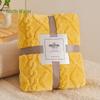 Velvet Coral Fleece Jacquard Blanket - Thickened and Soft Household Gift Blanket