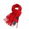 2025 New Korean-Style Women's Christmas Zodiac Red Shawl - Warm Winter Scarf