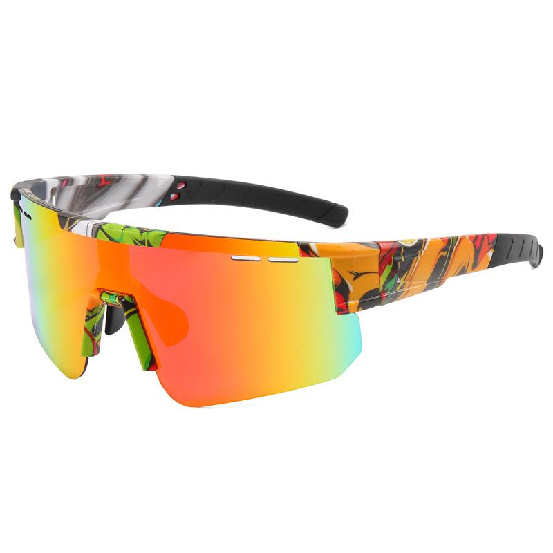 Sport Sunglasses Outdoor Women and Men Cycling Trendy Fashion Sunglasses Shield Anti Wind Hiking Ride Summer SunglassesTAORED