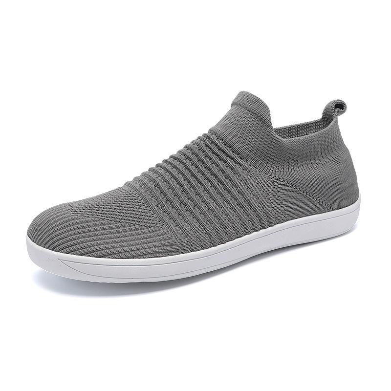 

Large size men s shoes summer new wide head fly-woven mesh socks shoes low top fashion trend casual sports shoes 36