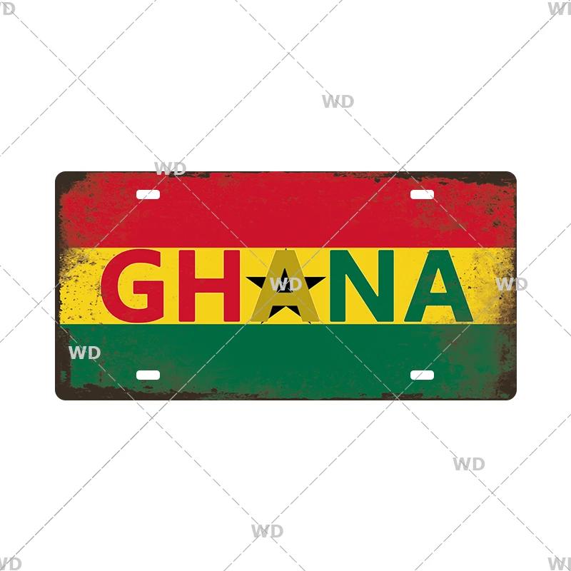 National Flag License Plate 6x12Inch Home Signs Metal Vintage Tin Sign Garage Bar Wall Signs Decor Patriots Best Gift Dustproof