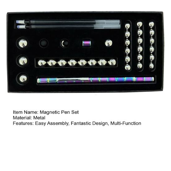 Magnetic Pen Set Disassemble Reassemble Pen Custom Shapes Assemble-Your-Own Magnetic Pen Creative Tool Versatile Gift