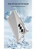 Samsung Z Fold 7 Electroplated Transparent Magnetic Protective Case