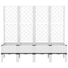 Planter with Trellis White 160 X 40 X 142 Cm PP