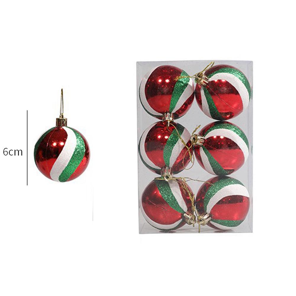 Weihnachtskugeln, 6 Stück 6 cm/ 2,36 Zoll Christbaumschmuck Bruchsicher Weihnachtskugeln Weihnachtsbaumkugeln Weihnachtsdeko für Zuhause