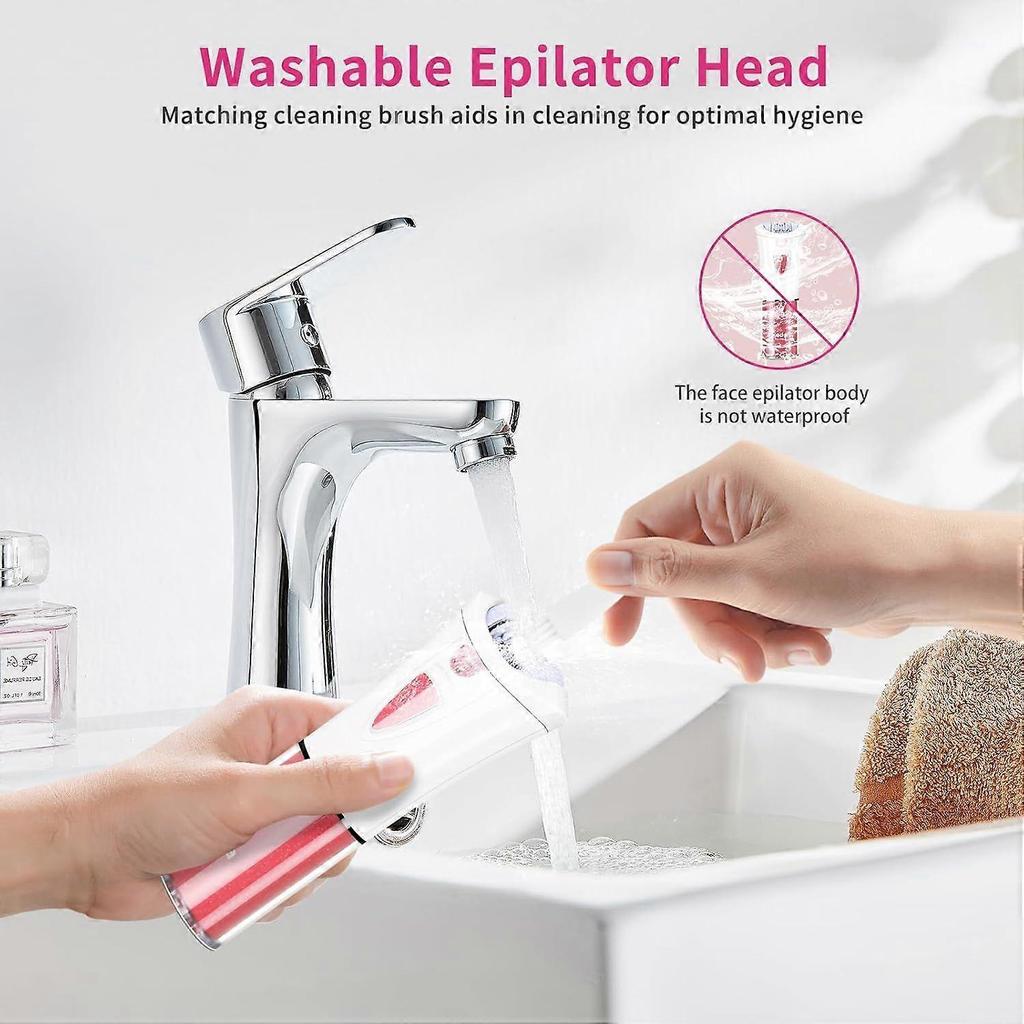 2026 Latest Model  Skin Epilator - Women's Facial Smooth Glide Epilator with LED Light - Wireless Facial Epilator - Women's Electric Epilator for