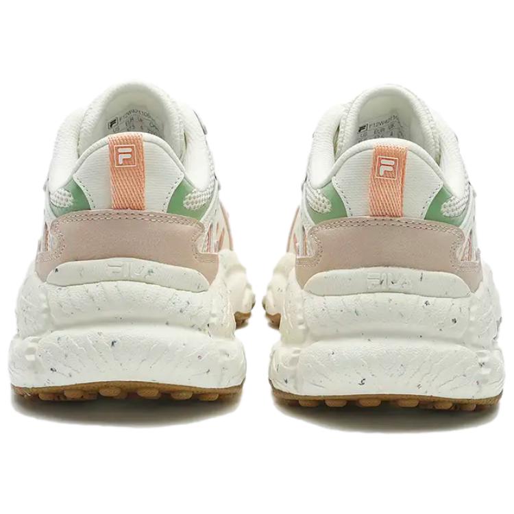 FILA Fern Fashion Versatile Breathable Support Low-Top Dad Shoes Women sneaker White Pink F12W421106FPC