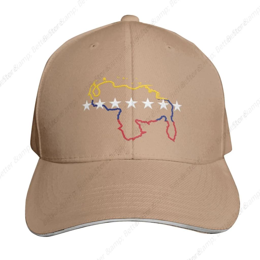 Venezuela Map 7 Stars Flag Venezuela-Hat Snapback Baseball Cap  Unisex Adjustable Sandwich Elephant Hat for Unisex Women