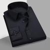Plus Size Loose Long Sleeve Non Iron Business Formal Shirt For Men