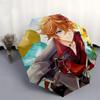 1 Stück Outdoor-Schirm mit Anime-Charakter-Design - Automatisches Öffnen/Schließen, Tragbares 3-fach faltbares Design, 8-Speichen-Eisenrahmen - Perfektes Geschenk für Fans, T