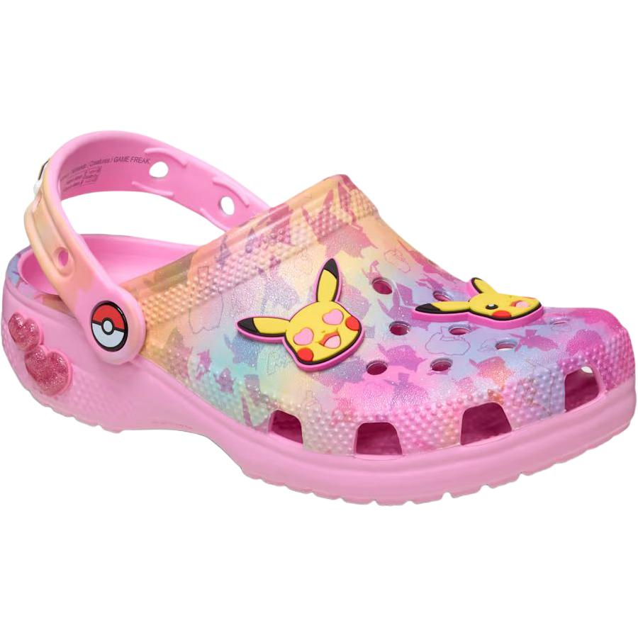 Pokemon x Crocs Classic Clog Abriebfest Niedrig geschnitten Kindersandalen Rosa Kinder
