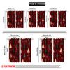 Plane Printing Print Curtains Christmas Trees Snowflakes Versatile Polyester Fabric Without Rod Outdoor Curtain Set Of 2 Made Washable