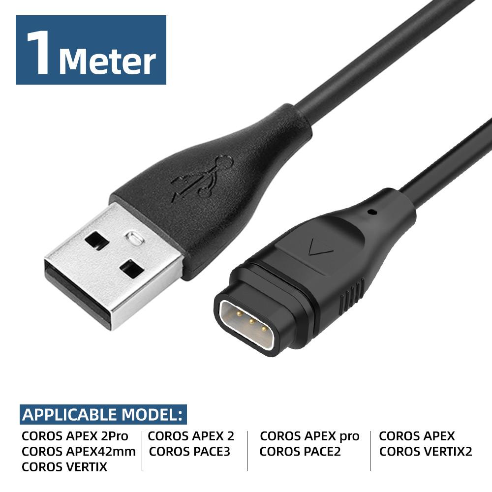 

Fonken USB Charging Cable for Coros Pace 2/ Pace 3 Vertix/ Vertix2 Smart Watch Charger For Coros Apex/Apex pro/Apex 42mm Accessories Straight Cable