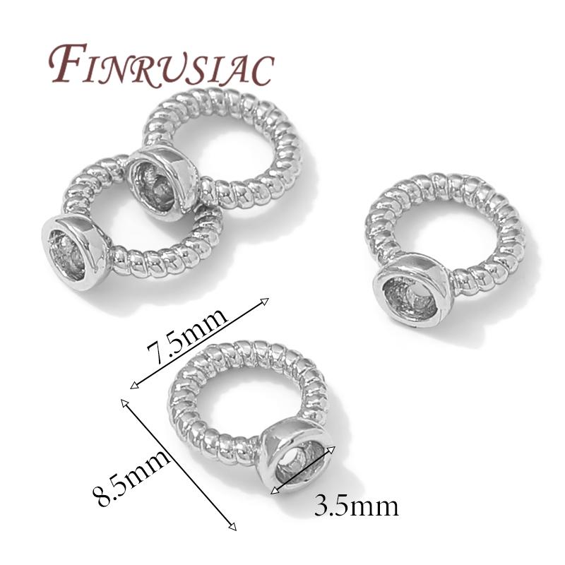 Messing 18K Gold Plated 2-Loch Verbinder für Schmuck, Armband Endstück, Perlen Endkappe mit Loch, Zubehör für Schmuckzubehör
