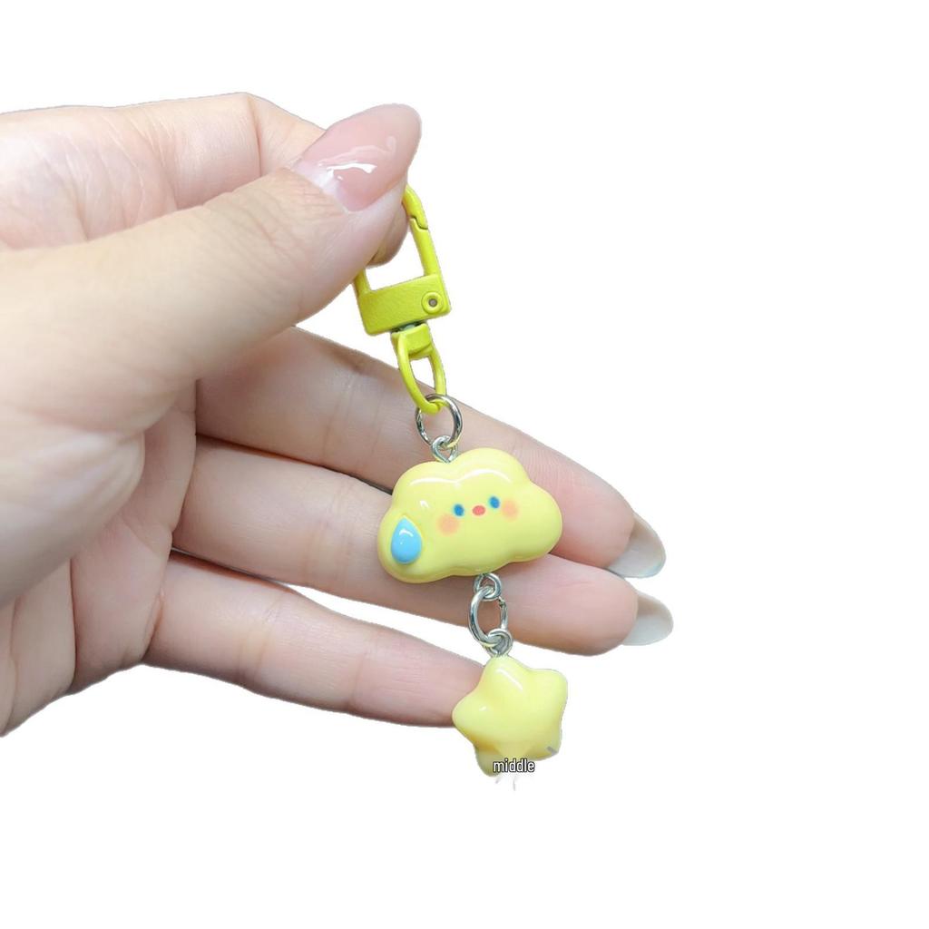539 Cute Star Cloud Pendant Keychain - Unique Style for Besties, Students & Couples