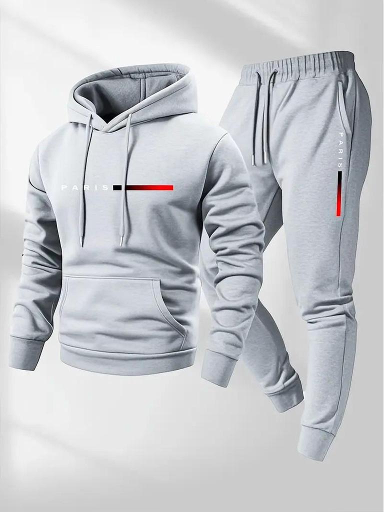 Unisex European Casual Hoodie with PARIS Print