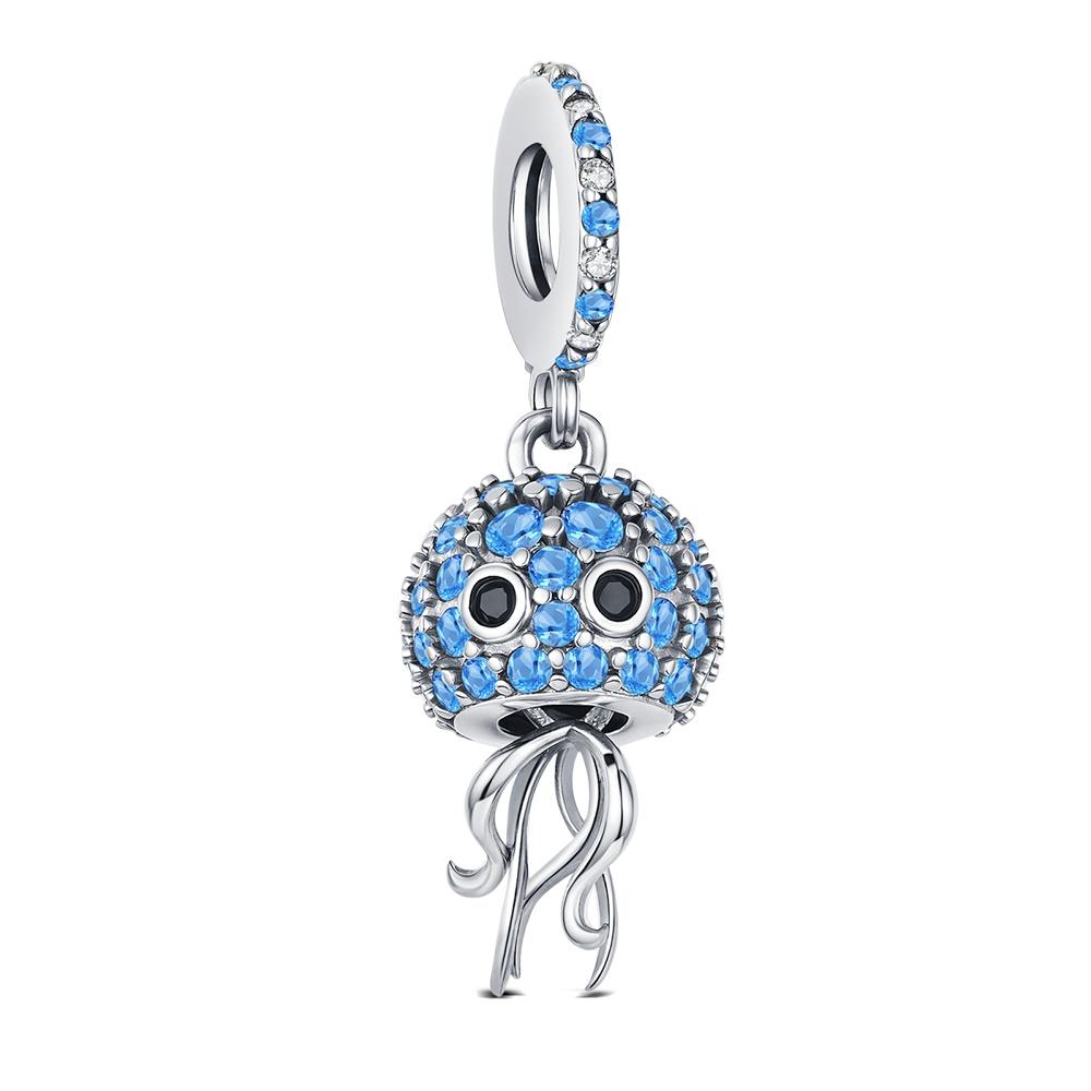 925 Silver Animal Charm Cartoon Cute gecko octopus Bead Fit Bracelet Diy For Women Original Dangle Pendant Mother's Day Gift