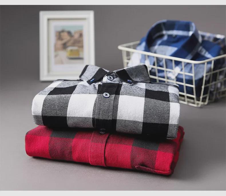 Men's Trendy Plaid Shirt: Long-Sleeved, Loose, Brushed Casual Jacket for Spring, Summer, and Autumn