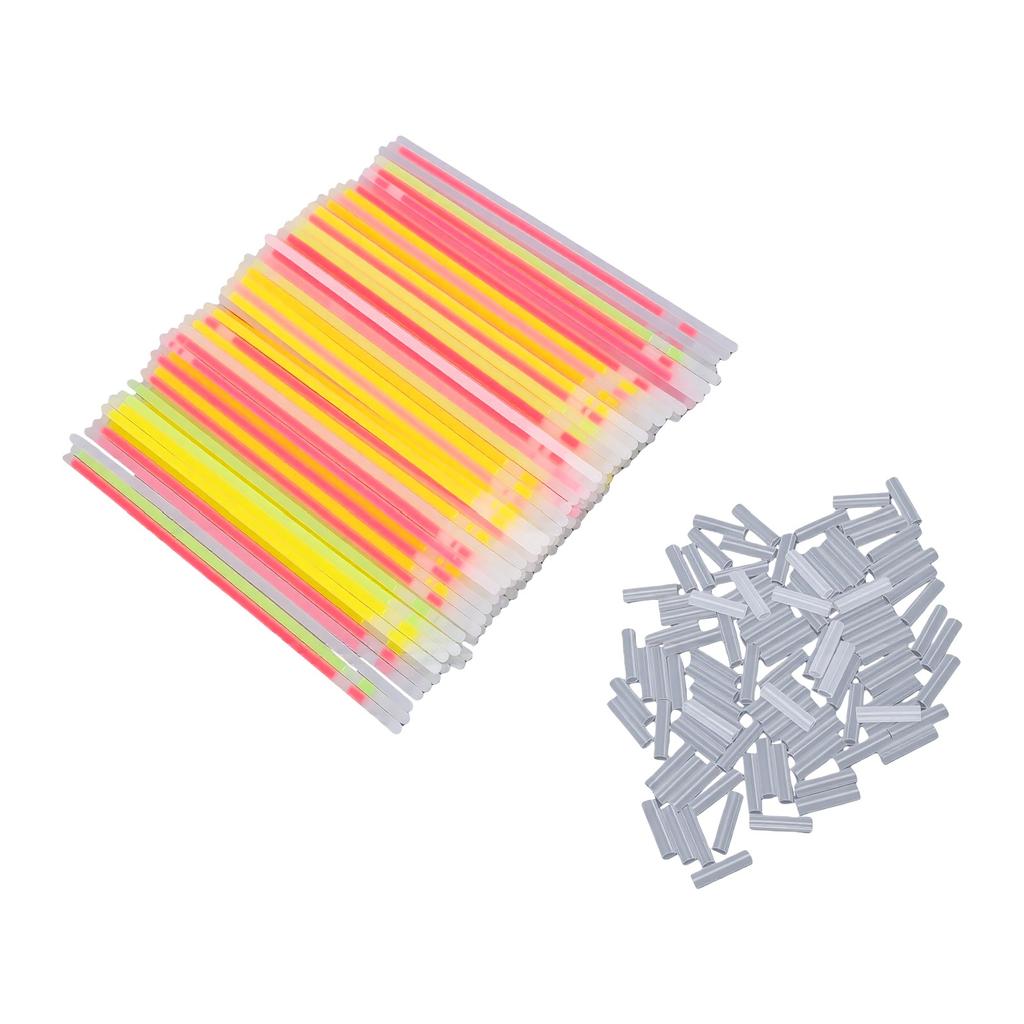100 PCS Light Sticks Set 20cm Flexible Disposable Glow Sticks for Concerts Clubs Parties 100 pcs