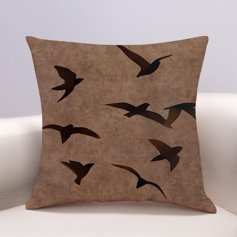 Chinese Simple Light Luxury Pillowcase Sofa Living Room Ins Decorative Pillow Backrest Bedside Pillow Cover