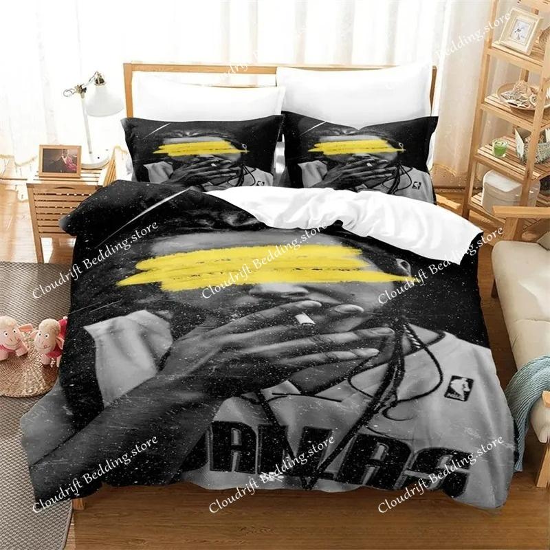 Nuova Copripiumino Stampa 3D P-Post M-Malone Stagione Unica Set Biancheria da Letto Piumone Morbido Copripiumino e Federe Singolo_Doppio_Queen