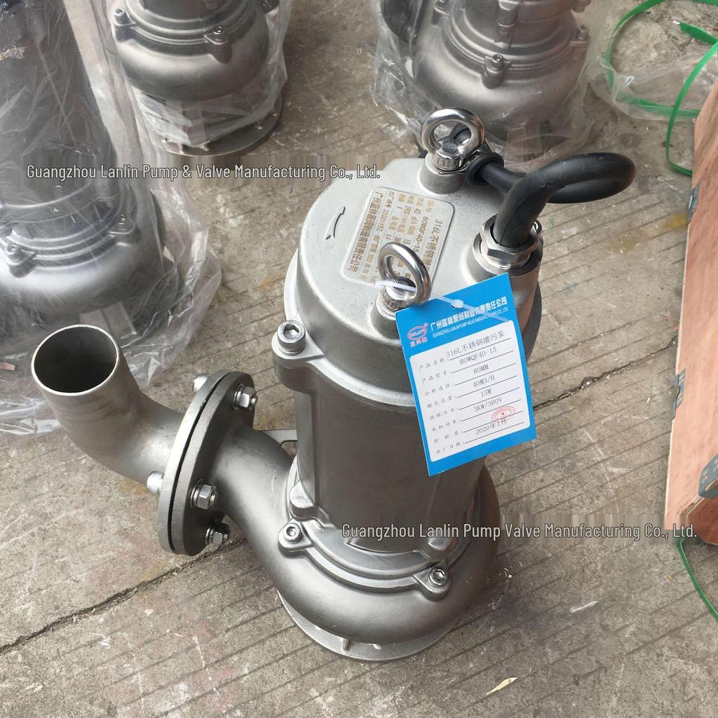 All Stainless Steel Submersible High-Temperature Sewage Pump - Acid, Alkali, and Corrosion Resistant
