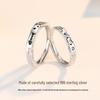 Ferris Wheel Catfish Couple Rings: Women's Non-Fading S925 Sterling Silver, High-End Design