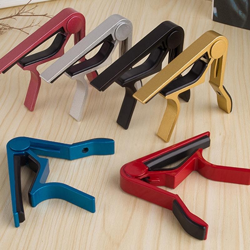 Portable 6-String Guitar Tunings Clamp Light Weight Quick Release Capo for Guitars, Ukulele, Bass, Mandolin, Banjo