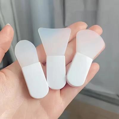 3PCS Mini Silicone Mask Brush Cosmetic Brush Facial Beauty Tools Are Suitable for Travel and Portable Skin Care Makeup Brush Set