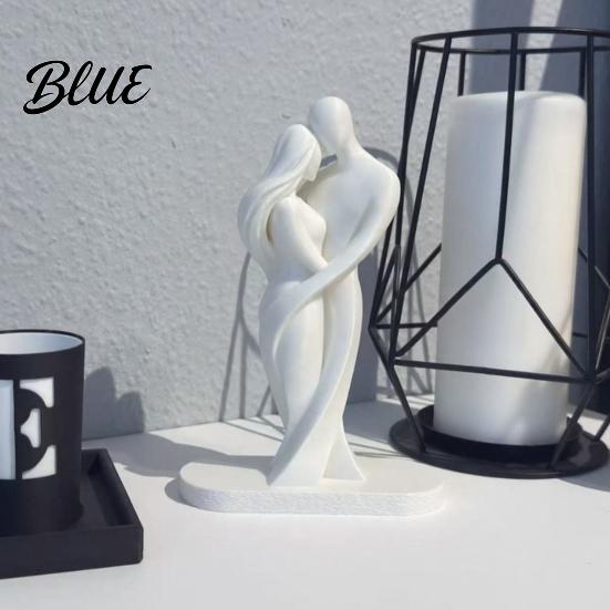 Warm Touch Statue Love Sculpture Body Female Statue Abstract Human Figurine Embracing 3D One-Piece Molding Polished Corner Sculpture Shape